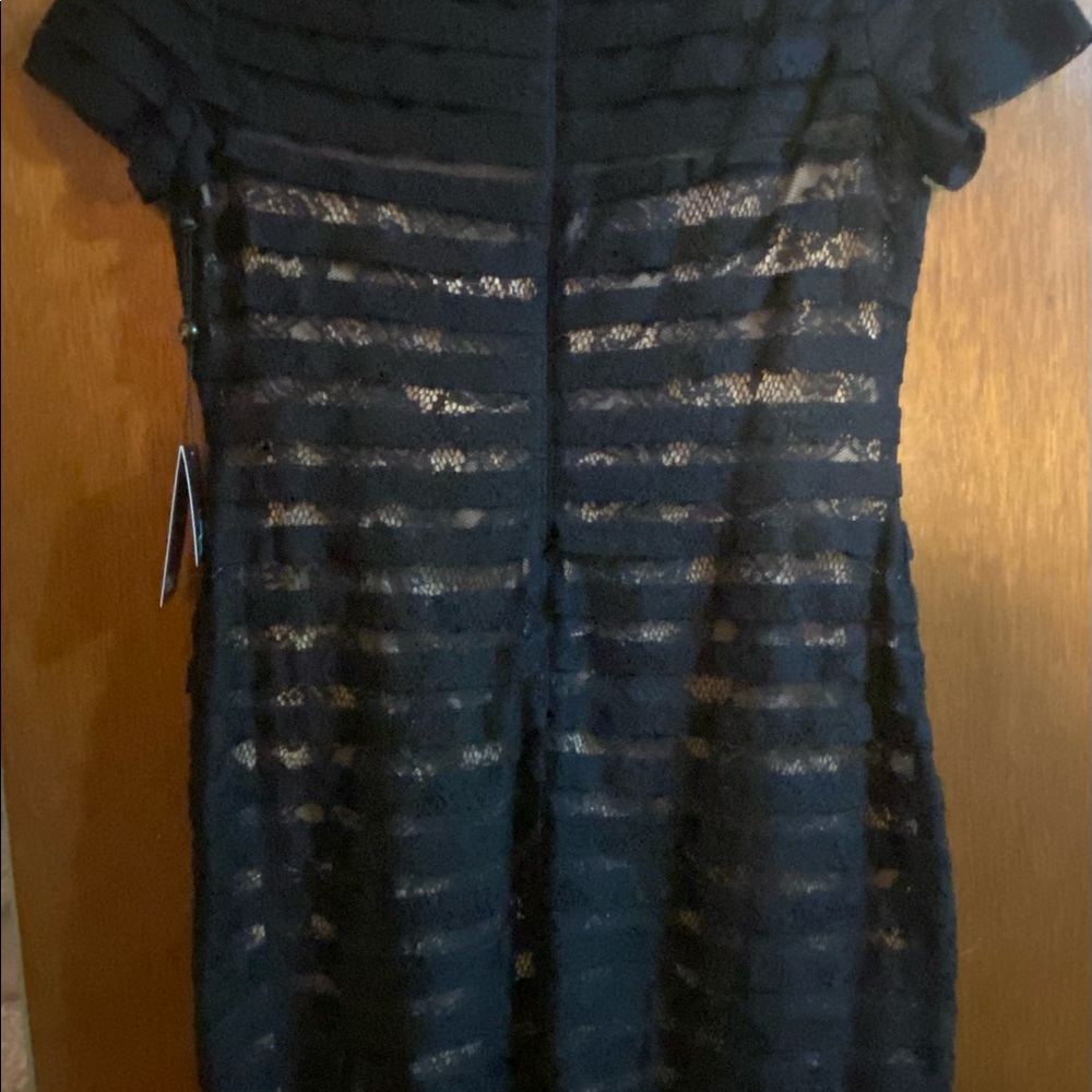 black lace dress